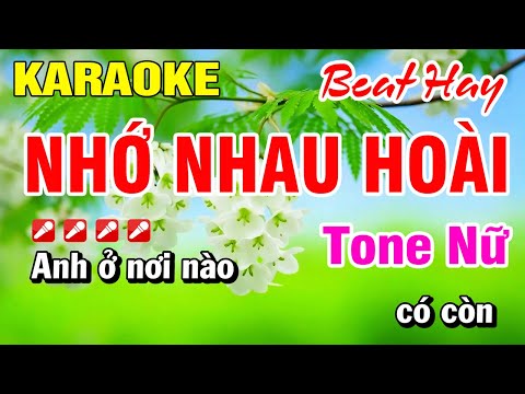 Karaoke Nhạc Sống Tone Nữ Nhớ Nhau Hoài (Beat Hay) 2025 Hoài Phong Organ