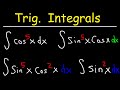 Integration Techniques for Trigonometric Functions