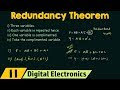 Redundancy Theorem in Boolean Functions