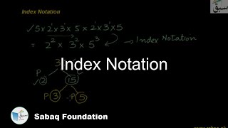Index Notation