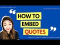 Effective Quotation Embedding Techniques