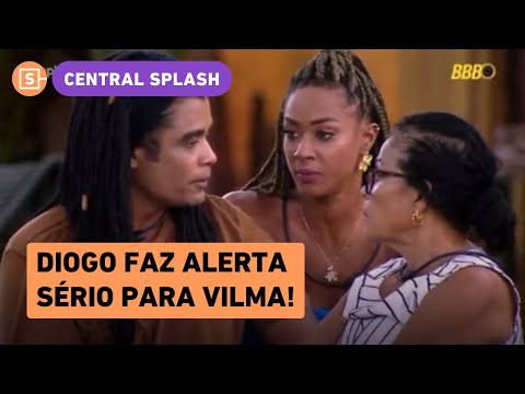BBB 25: Diogo alerta Vilma após discurso de Tadeu e aconselha mãe: 'tem que enfrentar'
