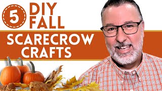 5 Scarecrow DIY Crafts - Fun and Easy DIYs - #craftingtutorial @DavesWreaths