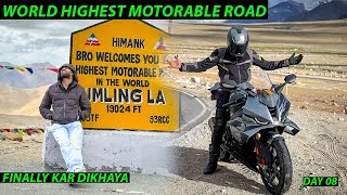 Finally Phoch Gaye World ke Top Par😍 | Hanle to Umling la❤️‍🔥 | Ladakh 2025 | Day 08