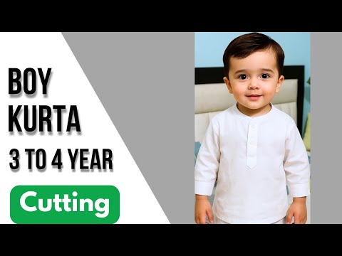 3 year boy kurta cutting and stitching/ kurta cutting/ easy stitching 
