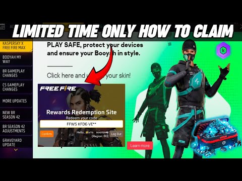 KASPERSKY X FREE FIRE MAX EVENT | FREE FIRE REDEEM CODE | FF NEW EVENT TODAY | FREE DIAMOND