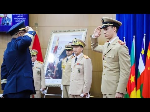ولي العهد الأمير مولاي الحسن يترأس حفل تخرج فوجي الدفاع والأركان بالكلية العسكرية بالقنيطرة