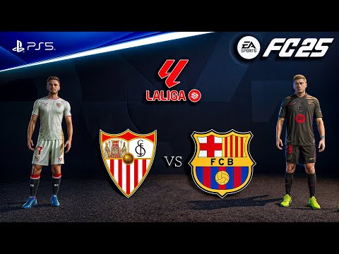 FC 25 - Sevilla vs. Barcelona | La liga 24/25 Full Match | PS5™ [4K60]