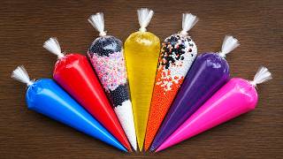 Making Relaxing Slime with Crunchy Satisfying Piping Bags