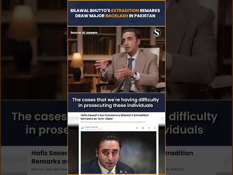 Pakistan ERUPTS Over Bilwal Bhutto's Extradition Remarks #shorts