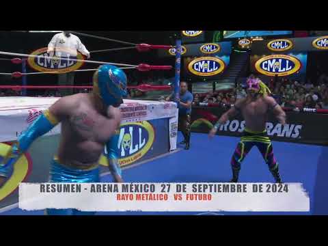 CMLL - RAYO METÁLICO   VS  FUTURO  /  ARENA MÉXICO / 27-09-24