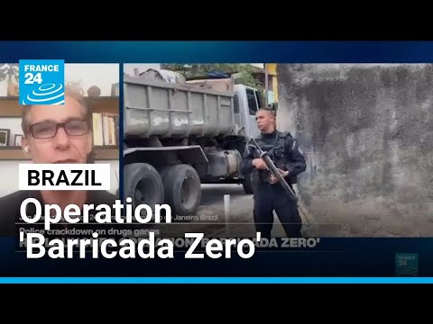 YouTube video thumbnail: Brazil Launches Operation 'Barricada Zero': Police Crackdown on Drug Gangs