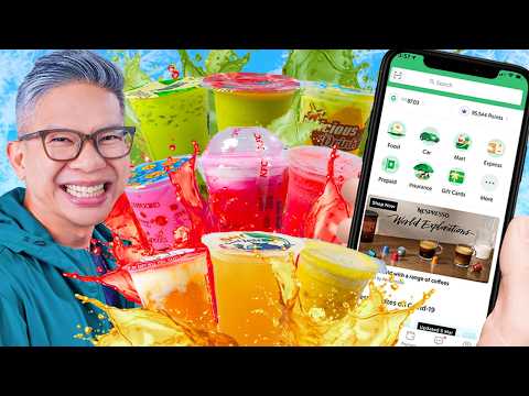 BERBURU MINUMAN SATU WARNA DI APLIKASI ONLINE!!