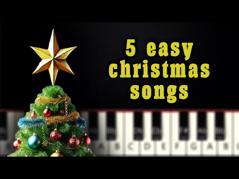 5 Easy Christmas Songs #3 | BEGINNER PIANO TUTORIAL