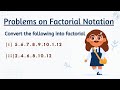 Factorial Concepts and Applications