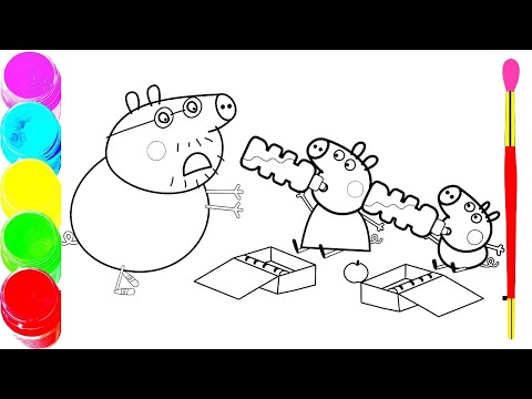Twinkle Twinkle Little Star Song | Nursery Rhymes for Kids and Babies | Peppa Pig Coloring Pages