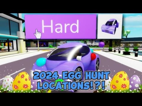 Egg Hunt 2024 BROOKHAVEN (HARD) ALL LOCATIONS!! #roblox #brookhavenrp #egghunt2024 #brookhaven