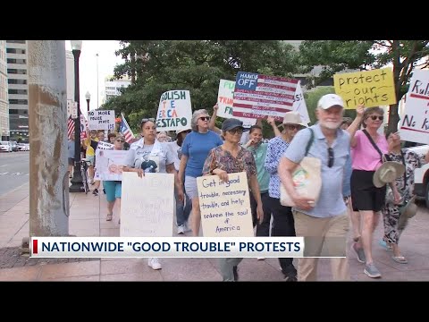 YouTube video thumbnail: 'Good Trouble' Protests Held at Ohio Statehouse