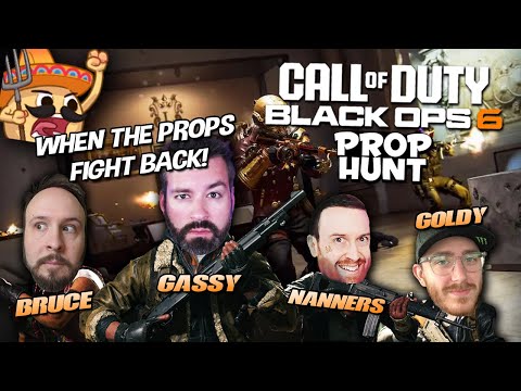 WHEN THE PROPS FIGHT BACK!😤 Gassy w/ Nanners, Bruce, & Goldy (Call of Duty BO6: Prop Hunt)