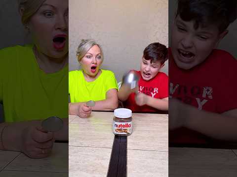 Who won the Nutella? 🤪 #shorts Challenge