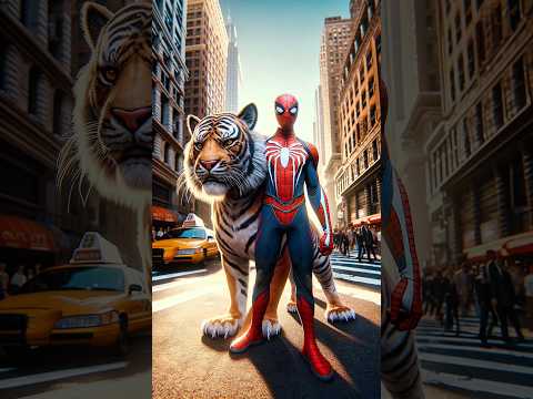 Kekuatan Spiderman - Harimau Super #shorts #spiderman