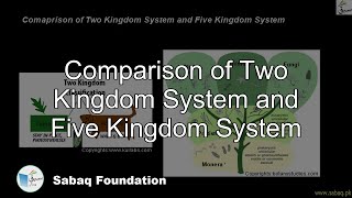 Comparison of Two Kingdom System and Five Kingdom System