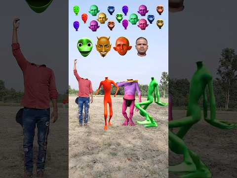 green domi, red danda nadang & jocker vs Me Correct headMatching New gameMagical video #viral #vfx