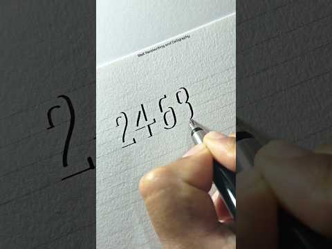 Even numbers in 3d shadow lettering | Amazing art of making 3d numbers #shorts #trending