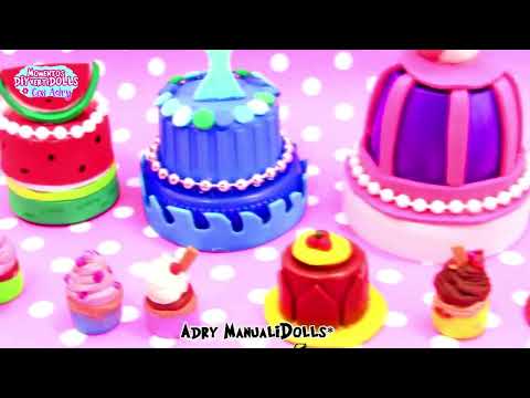 DIY: Como hacer PASTELERIA Con PASTELES Reciclando para muñecas Barbie 🧁🎂🍰 #manualidadesparamuñecas