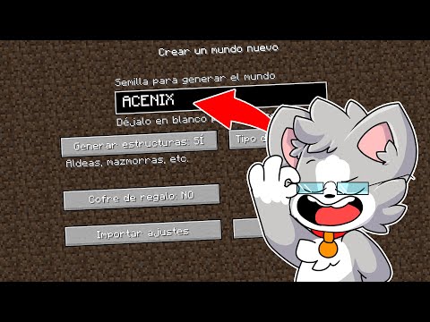 ¡JUEGO con la SEMILLA de ACENIX!😍MINECRAFT, pero JUGANDO con la SEMILLA de YOUTUBERS 2😱 Nono #shorts