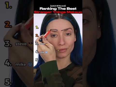 Ranking The Best Stranger Things Makeup Transition #strangerthings #makeup #shorts
