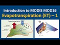 MOD16 Evapotranspiration Concepts