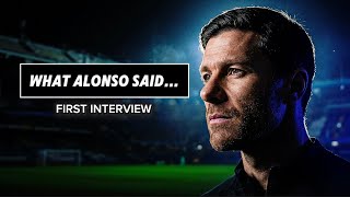 Xabi Alonso's First Interview Quotes