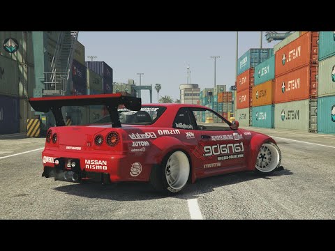 GTA - Drift Montage (Nissan GTR Port of Los Santos Gymkhana)