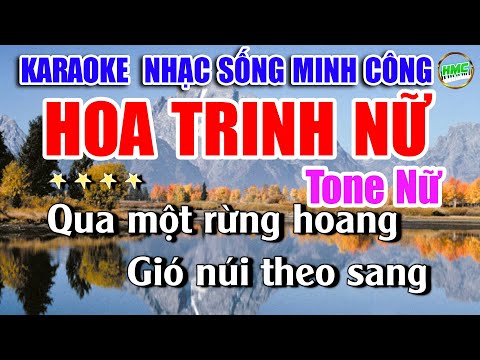 Karaoke Nhạc Sống Tone Nữ Dễ Hát | Nhạc Vàng BOLERO Cực Hay – HOA TRINH NỮ