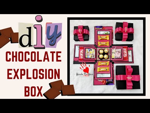 DIY - Chocolate Explosion Box | Square | How to Make Chocolate Explosion Box | Easy Tutorial