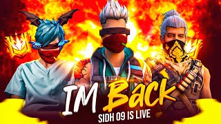 LONE WOLF CHALLENGE COMEBACK KING IS LIVE 😎KYA MAI JITUNGA #ajjubhai #freefire #sidh09live #trending