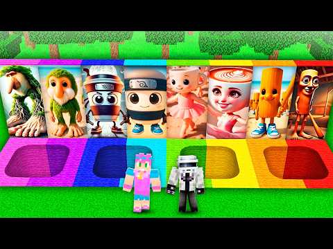 ELIGE el AGUJERO CORRECTO de ITALIAN BRAINROT o MUERE en MINECRAFT
