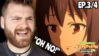 EXPLOSIONS FOR YOU!!! | KONOSUBA: An Explosion on This Wonderful World! - EPISODE 3 & 4 | REACTION!