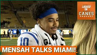 EXPLOSIVE: Darian Mensah BREAKS SILENCE—Miami Hurricanes OFFENSE gains UNPRECEDENTED FREEDOM?