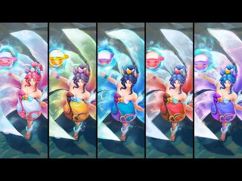 All Spirit Blossom Springs Ahri Chromas (League of Legends)