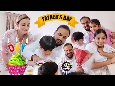 ❗️Happy Fathers Day To Our Sweet Papa 💙🎉 The Kids Surprised Saab  Making Besan Ki Barfi..!