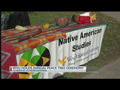 YouTube video thumbnail: WVU Celebrates 33rd Year of Peace Tree Ceremony