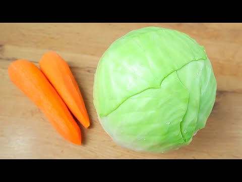 The most delicious cabbage recipe. My mother recommended a recipe for weight loss. Healthy diet.