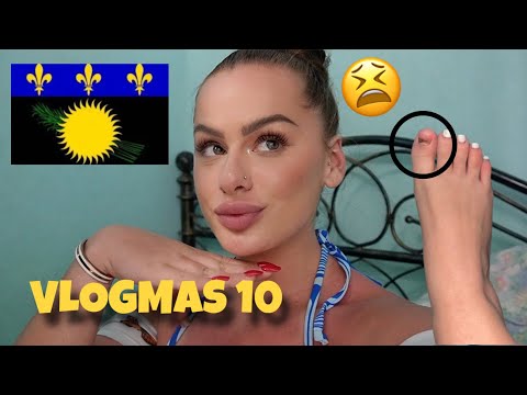 VLOGMAS 10 en Guadeloupe 🇬🇵 (ongle arraché, plage Saint-Anne)