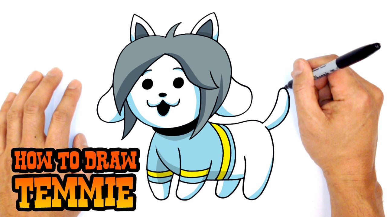 How to Draw Temmie - Undertale