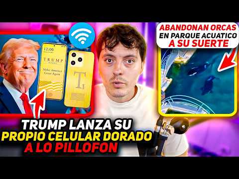 Trump lanza su propio Celular Dorado a lo Pillofon-Abandonan Orcas en Parque acuatico a su suerte