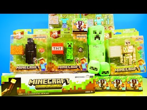 Minecraft Toys Super Unboxing Giant Light Up Torch Blind Box Grass Series 1 By Disney Cars Toy Club