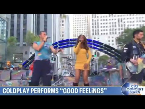 Coldplay - GOOD FEELiNGS feat. AYRA STARR (Live at Today performance 2024)