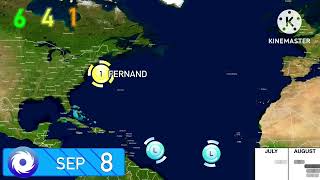 2025 Hypothetical Atlantic Hurricane Season Animation